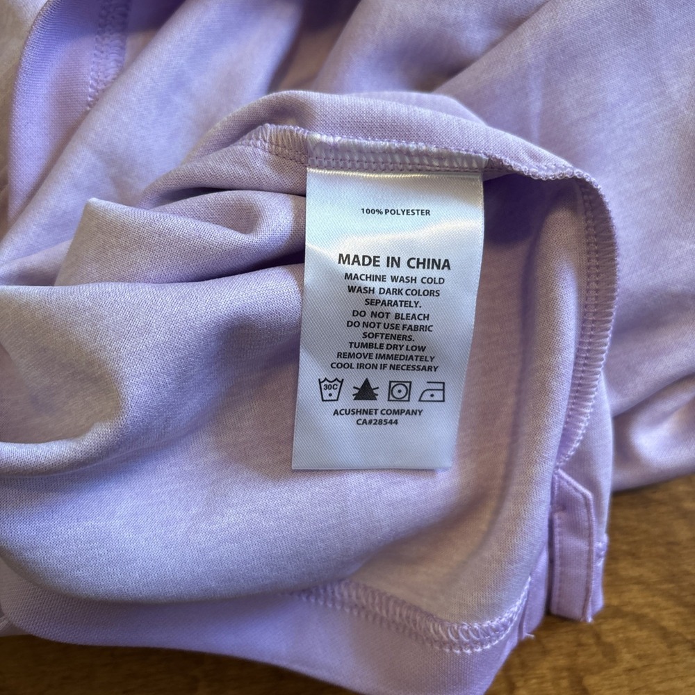 FootJoy FJ Mens Golf Vest Sz XL Lavender Heather Yoke 1/2 Zip Vest Pullover NEW - Picture 6 of 7